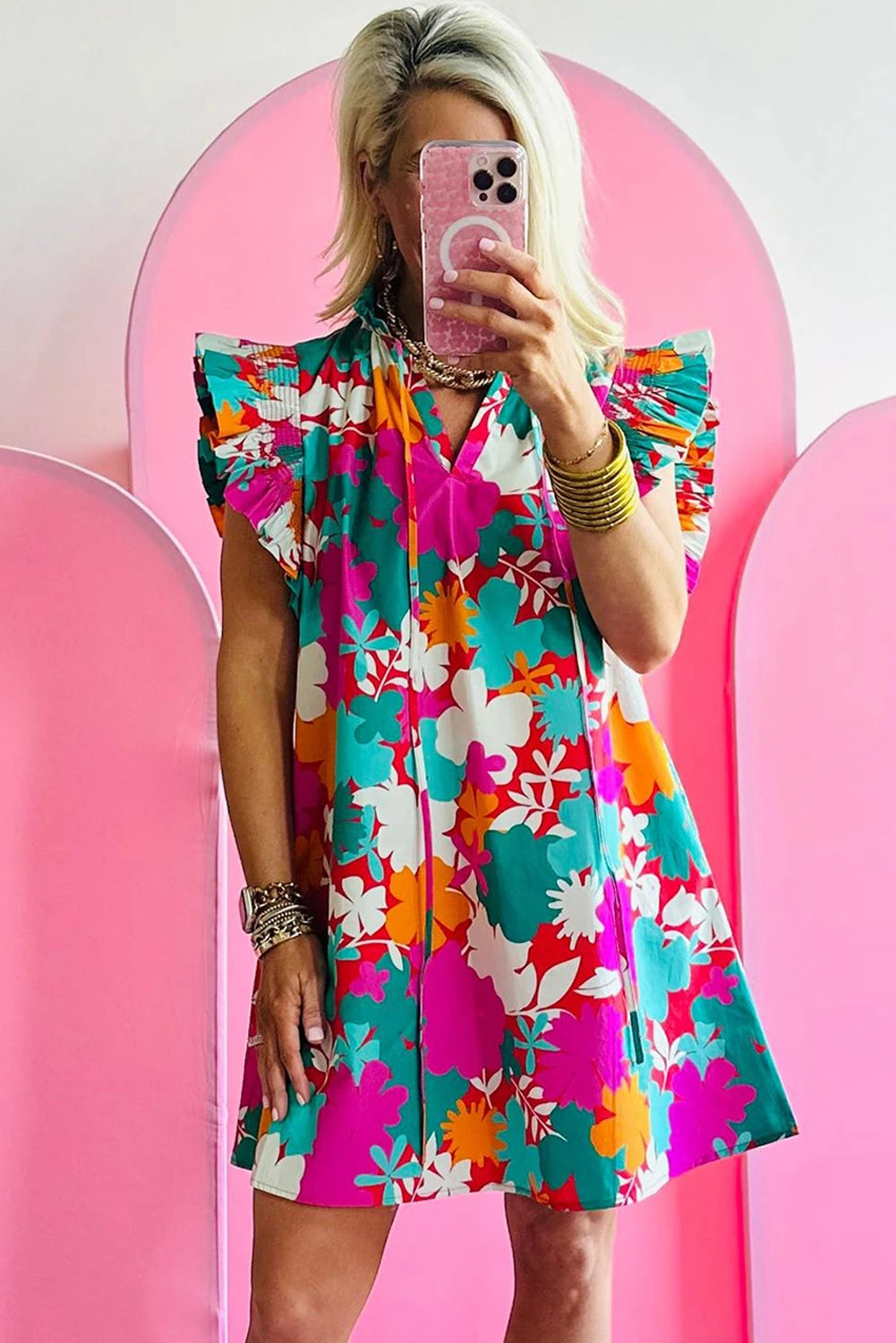 Split neck dress hotsell
